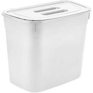 HORECANO HOME-Кош за отпадъци за окачване с капак БЯЛ 27.9x16.7xh21.1cm (07110W) (017389)