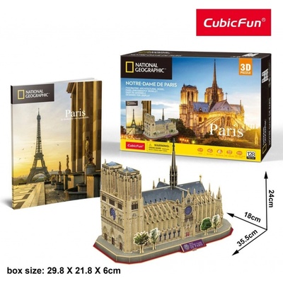 CubicFun 3D puzzle NG Notre Dame 128 ks – Zboží Dáma