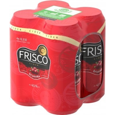 Frisco Brusinka 4 x 330 ml (plech) – Zboží Dáma