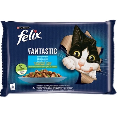 FELIX Fantastic Country Flavours в желе със сьомга и пъстърва 4x85g