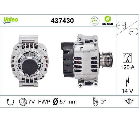 Alternátor VALEO 437430