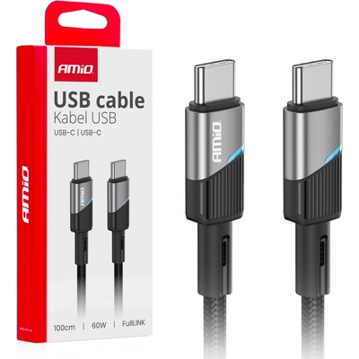 Kabel 'USB-C na USB-C 60W 100cm FullLINK AMIO-03926