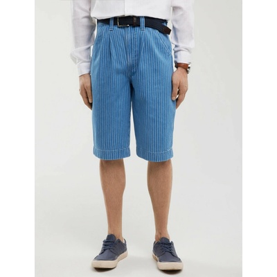 Big Star pánske džínsové šortky MODRÉ TEM 424