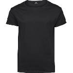 TEE JAYS tj5062 / Мъжка тениска с навити ръкави - черна xxl (18506200205)