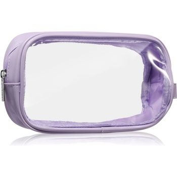 Notino Travel Collection Small Clear Organizer прозрачна козметична чантичка транспарентен S Purple 20x10x5 cm