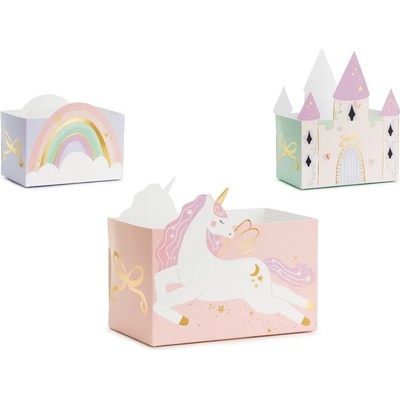 PartyDeco PartyDeco Dekorativní boxy na sladkosti - Jednorožec mix – Zbozi.Blesk.cz