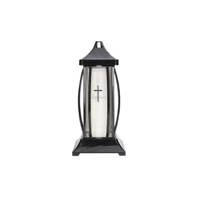 Lampa hřbitovní AMBON skleněná 310g 18x18x39cm – Zboží Mobilmania