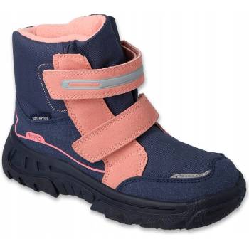 Befado 615y002 sněhule boty zateplené zimní voděodolné námořnická modrá