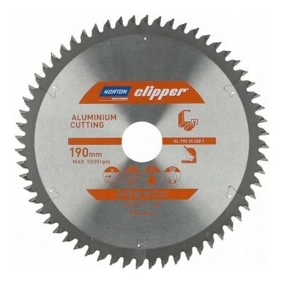 Pilový kotouč s vidiovými destičkami 216x30mm Norton AL.216.30.Z80.1 Hliník