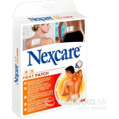 3M Nexcare hřejivá náplast pro zmírnění bolesti, 9,5 x 13 cm, 5 ks