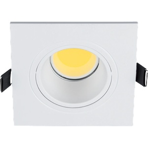 ELMARK Led ПЛАСТМАСОВА КВАДРАТНА ЛУНА cob 7w 2700-3000k (92s107ww/w)