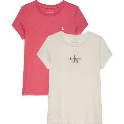 Calvin klein jeans Тениска Calvin Klein Jeans Slim Monologo short sleeve T-shirt 2 units - Pink