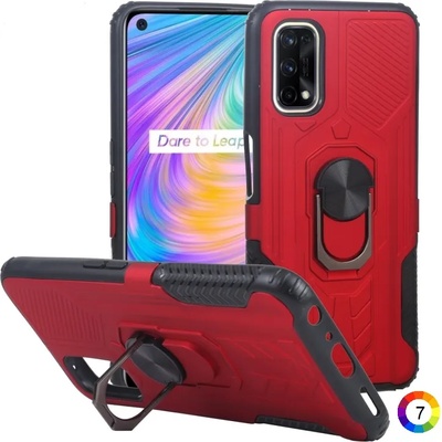 OPPO Realme Q2 / Realme V5 Удароустойчив Ring Holder Калъф и Протектор