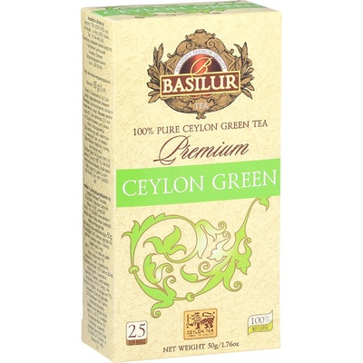 Basilur Premium Ceylon Green 25 x 2 g