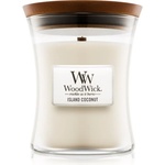 WoodWick Island Coconut ароматна свещ с дървен фитил 275 гр