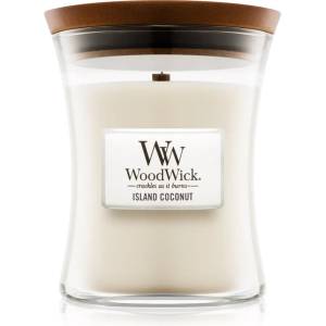 WoodWick Island Coconut ароматна свещ с дървен фитил 275 гр