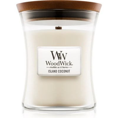 WoodWick Island Coconut ароматна свещ с дървен фитил 275 гр