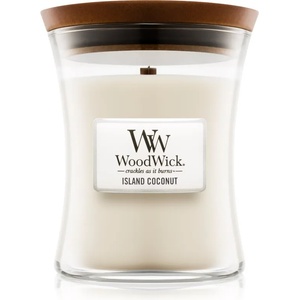 WoodWick Island Coconut ароматна свещ с дървен фитил 275 гр