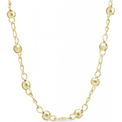 Biju Pozlacený řetízek s broušenými kuličkami 3002467