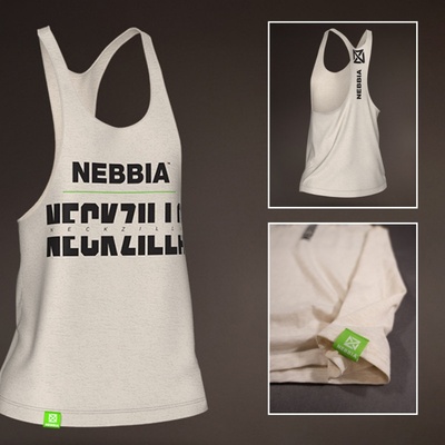 Nebbia pánske tielko NECKZILLA 967 light brown