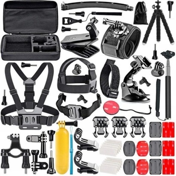 Puluz 53 in 1 Accessories Ultimate Combo Kits for sports cameras PKT09