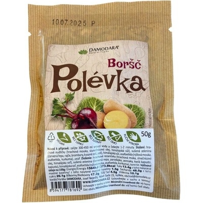 Damodara Polévka Boršč vegan 50 g