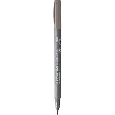 STAEDTLER Флумастер Staedtler Pigment Brush 371, сив 84 (31656-А-СИВ 84)