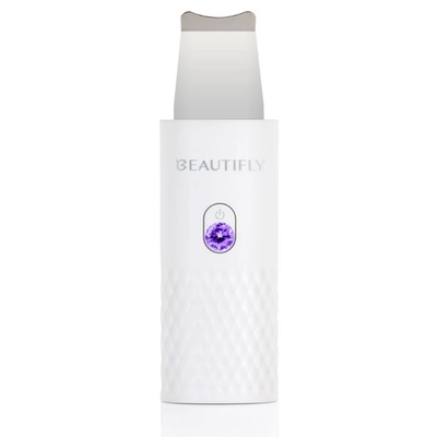 Beautifly Ултразвуков уред за почистване на лице Beautifly B-Scrub Mini Young, 2W, 60 мин, Електростимулация, Ексфолиране, Йони, Бял (B-Scrub Mini Young)