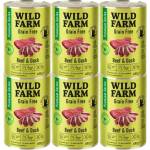 WILD FARM Premium Grain Free Beef and Duck 6x400g - беззърнена храна за котки