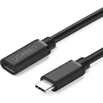 Ugreen 40574 USB typu C 3.1 samec - samica s niklovým pokovovaním, 0,5m, černý