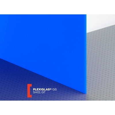 Röhm Plexiglas GS 3 mm 5H01 propustnost 5% 1010 x 2030 mm modré 1 ks