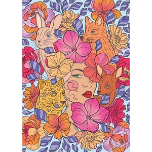 Hachette - Puzzle Amour Floral - 1 000 piese