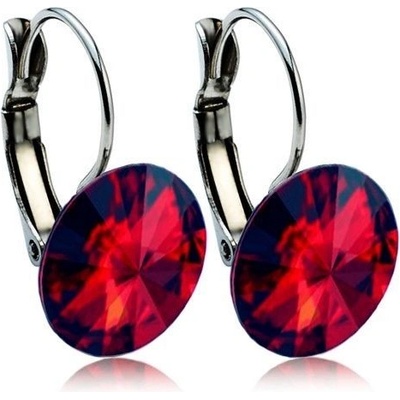 Nubis ocelové s krystaly Swarovski siam NBS12-SI