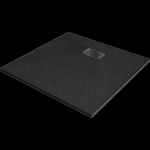 Mexen Hugo квадратен душ кабина SMC 80 x 80 cm, черен, черен капак - 42708080-B (42708080-B)