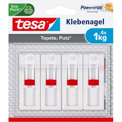 Tesa Power-Strips, samolepicí hřebík na tapety a omítku 1 kg, 2 kusy