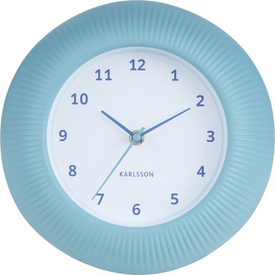 Karlsson Tender Rib стенен часовник, светлосин (KA6048BL)