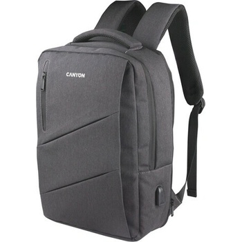 Canyon BPE-5, batoh pre 15,6´´ notebook, 22l, vodeodolný, 7 vreciek, USB-A nabíjací port, šedý CNS-BPE5GY1