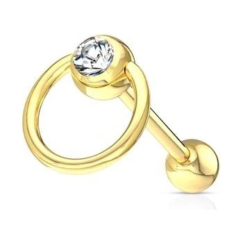 Šperky4U piercing do jazyka PJ01168-GDC