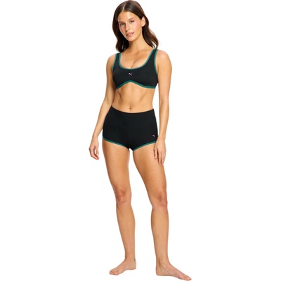 Puma & Modibodi Scoop Bikini Top Black Orchid horný diel PPMSBTBO