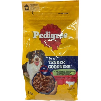 Pedigree Tender Hovězí poloměkké Medium & Large 1,7 kg
