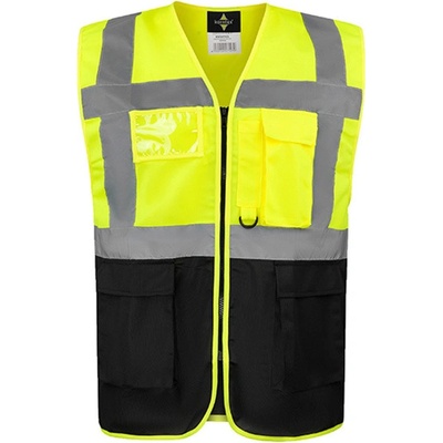 Korntex Hamburg multifunkčná reflexná vesta KX810 Signal Yellow