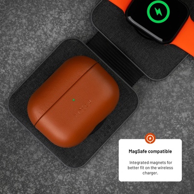 Fixed PodsLeather s podporou MagSafe na Apple AirPods Pro 2/Pro 2 (USB-C) FIXLPM-999-BRW