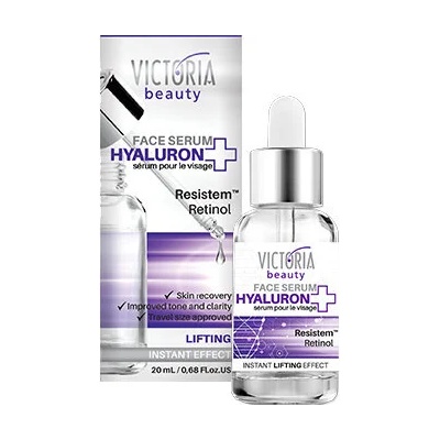 Victoria Beauty HYALURON Серум за лице с лифтинг ефект с хиалурон, ретинол и стволови клетки 20ml (Рё83Рё0)