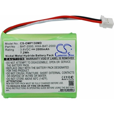 Cameron Sino Batérie pre Omron HBP-1300 (ekv. HXA-BAT-2000), 2000mAh CS-OMP130MD