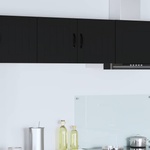 vidaXL Стенен шкаф LUCCA Черно 80 x 31 x 40 см Инженерна дървесина (884935)
