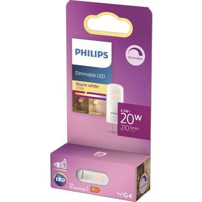 Philips 8720169300576 светодиодна лампа Топла светлина 2700 K 2, 1 W G4 F (929003779258)