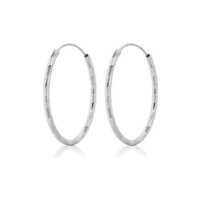Nubis Stříbrné náušnice kruhy 20 mm - NB-3069-20