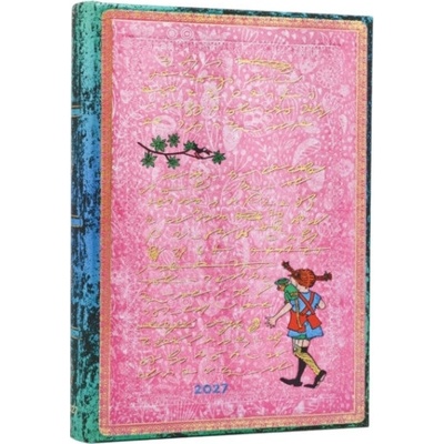 Astrid Lindgren, Pippi Longstocking Ultra Vertical Hardcover 18-Month Weekly Planner, 208pg, 80gsm by Paperblanks Embellished Manuscripts Collec 2027