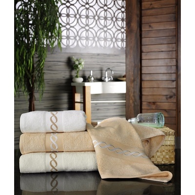 Matějovský ROYAL APRICOT bambusové uteráky osušky biela 50x100 cm