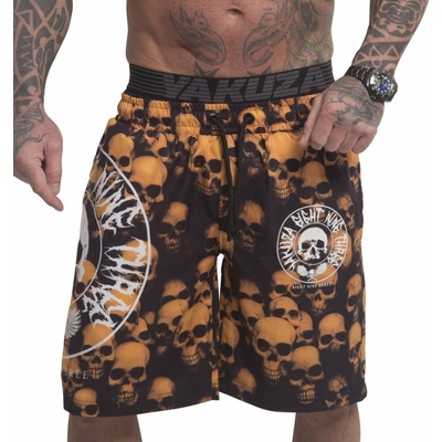 Yakuza pánské plavkové šortky Skull Theme Board Shorts colorful